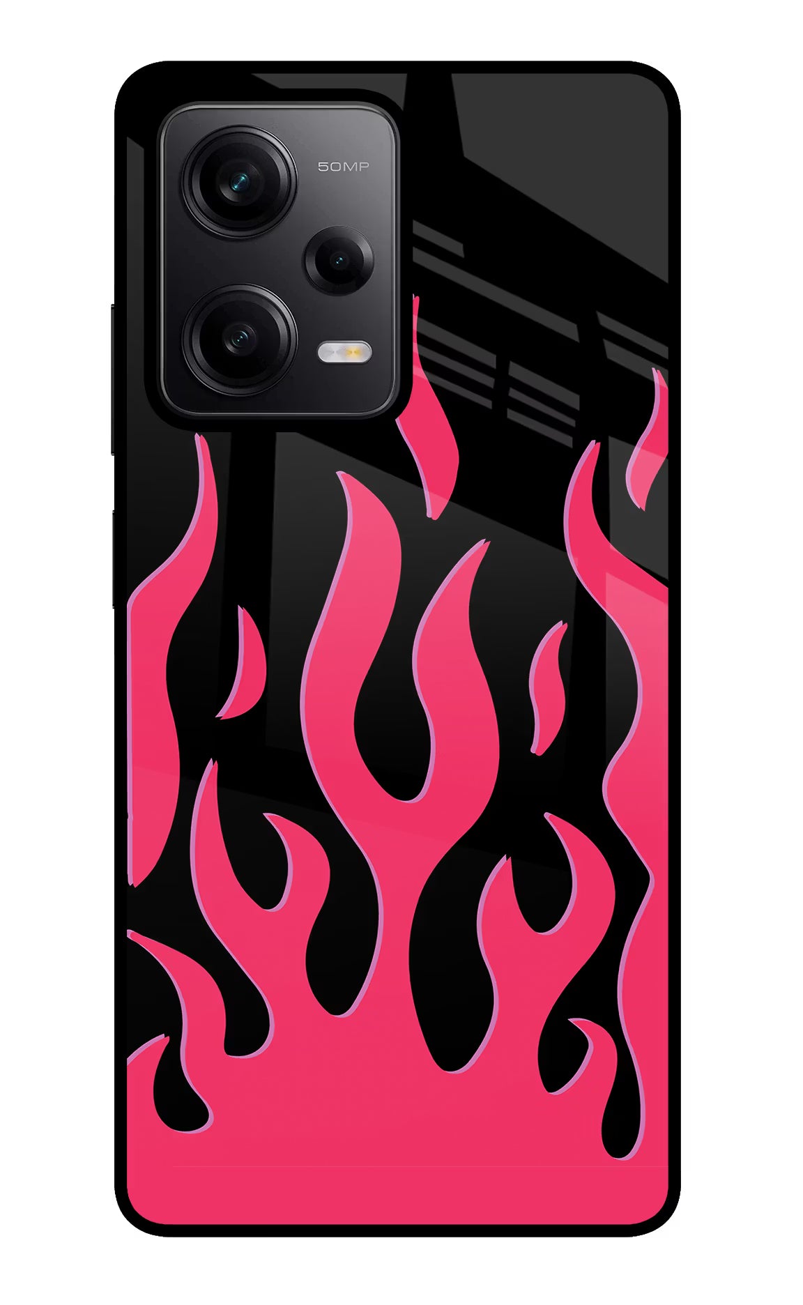 Fire Flames Redmi Note 12 Pro 5G Glass Case Back Cover by Casekaro