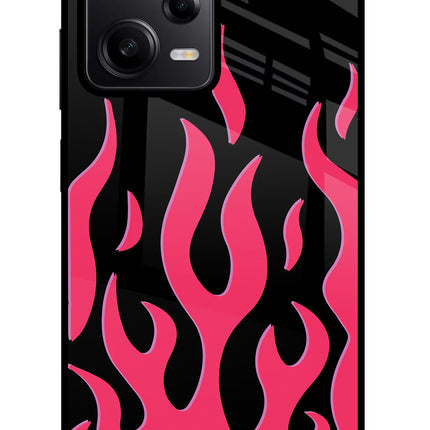 Fire Flames Redmi Note 12 Pro 5G Glass Case