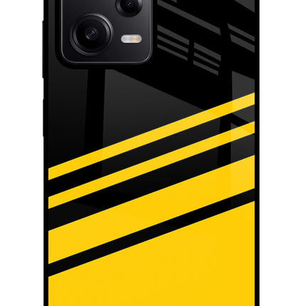Yellow Shades Redmi Note 12 Pro 5G Glass Case Back Cover by Casekaro