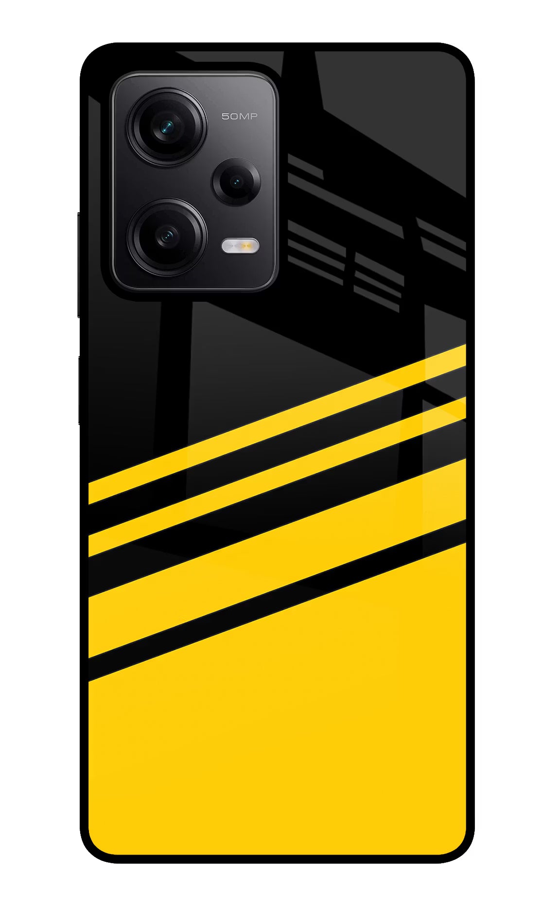 Yellow Shades Redmi Note 12 Pro 5G Glass Case Back Cover by Casekaro
