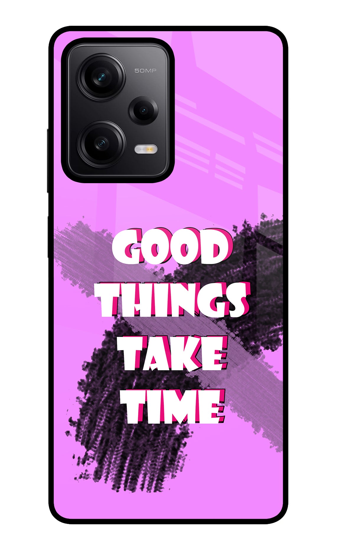 Good Things Take Time Redmi Note 12 Pro 5G Glass Case