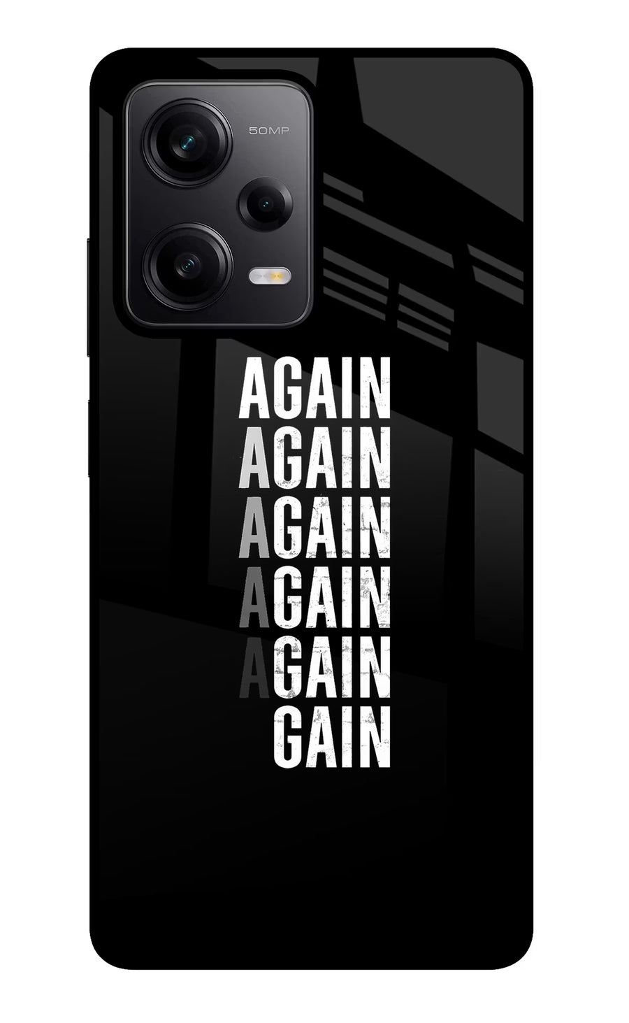 Again Again Gain Redmi Note 12 Pro 5G Back Cover, Metal case