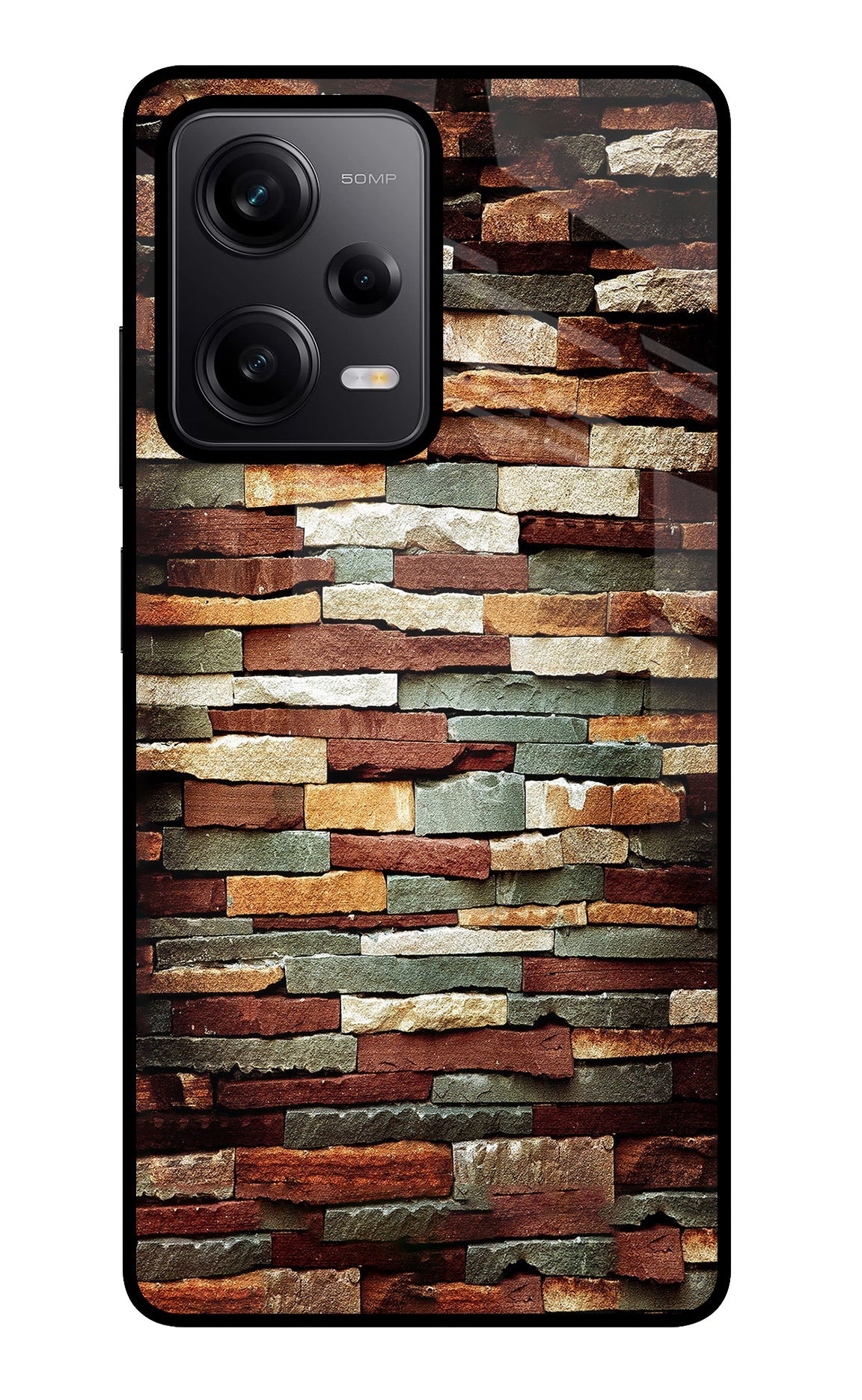 Bricks Pattern Redmi Note 12 Pro 5G Back Cover