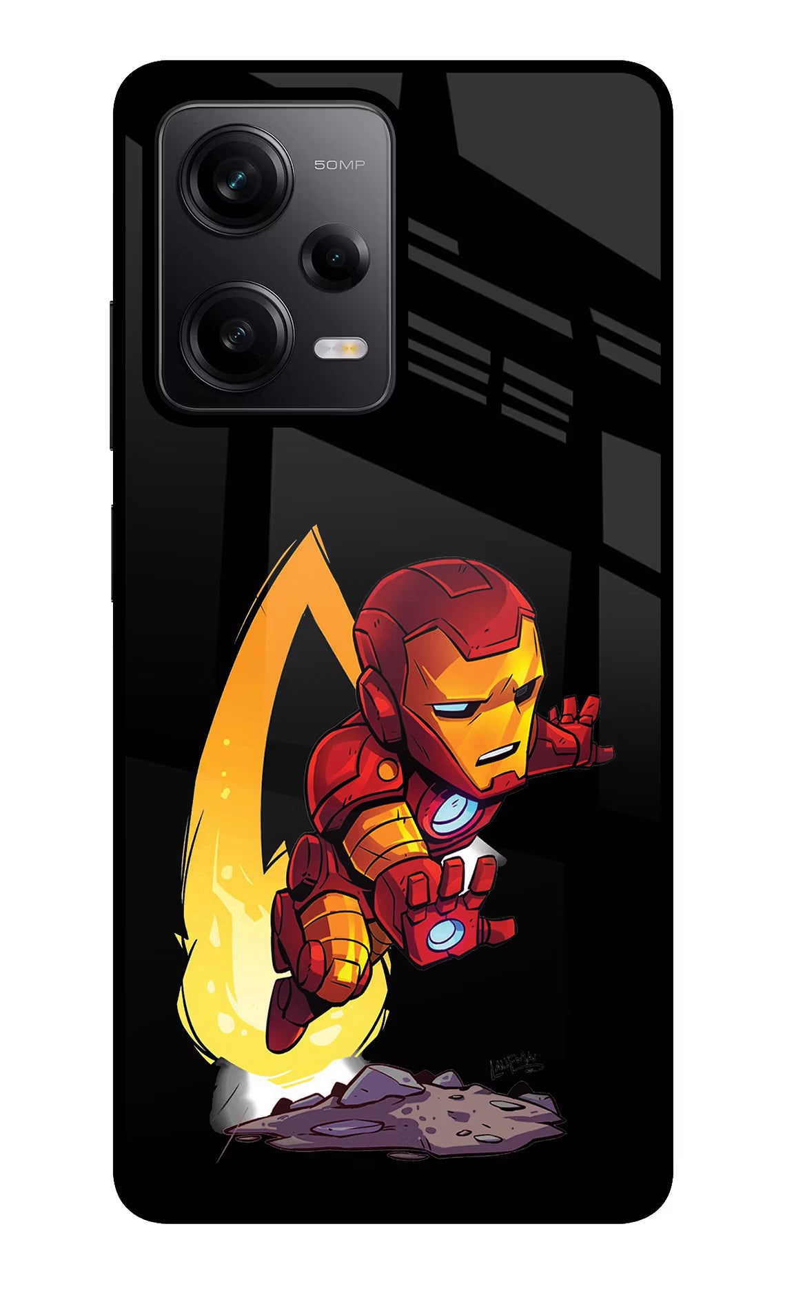 IronMan Redmi Note 12 Pro 5G Glass Case Back Cover by Casekaro