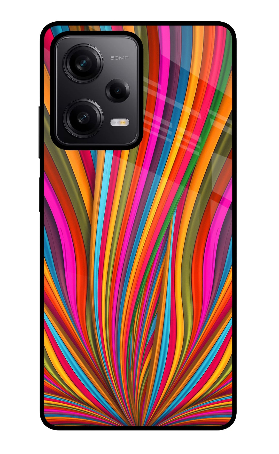 Trippy Wavy Redmi Note 12 Pro 5G Glass Case