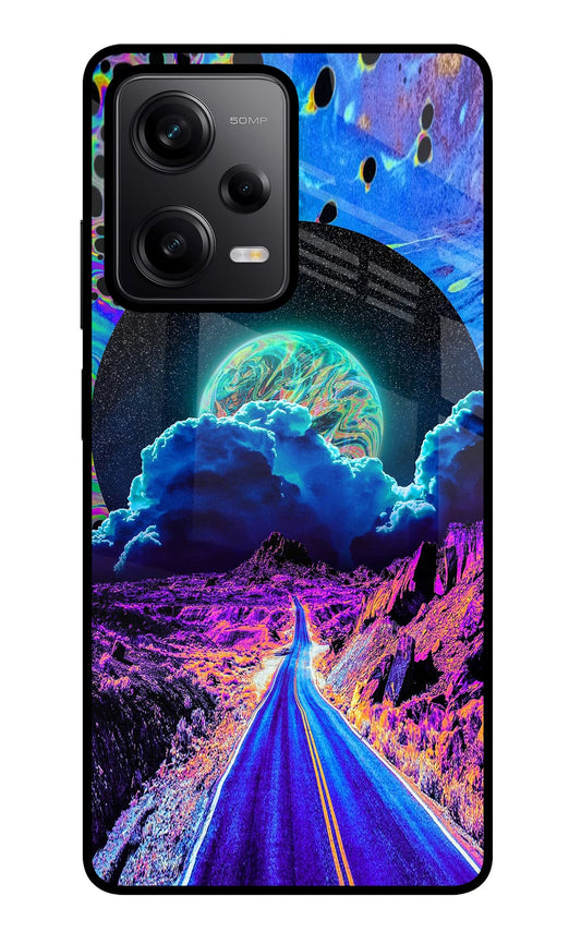 Psychedelic Painting Redmi Note 12 Pro 5G Glass Case