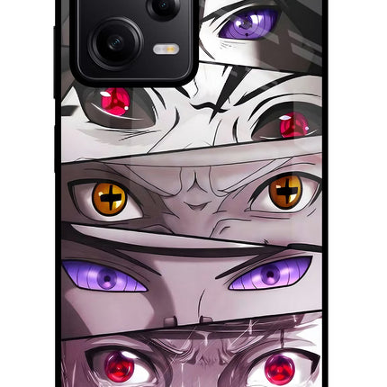 Naruto Anime Redmi Note 12 Pro 5G Glass Case Back Cover by Casekaro