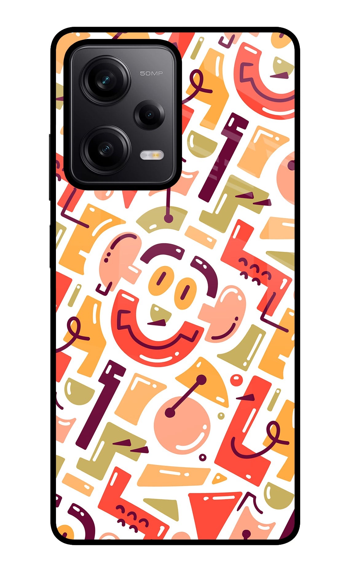 Doodle Pattern Redmi Note 12 Pro 5G Back Cover