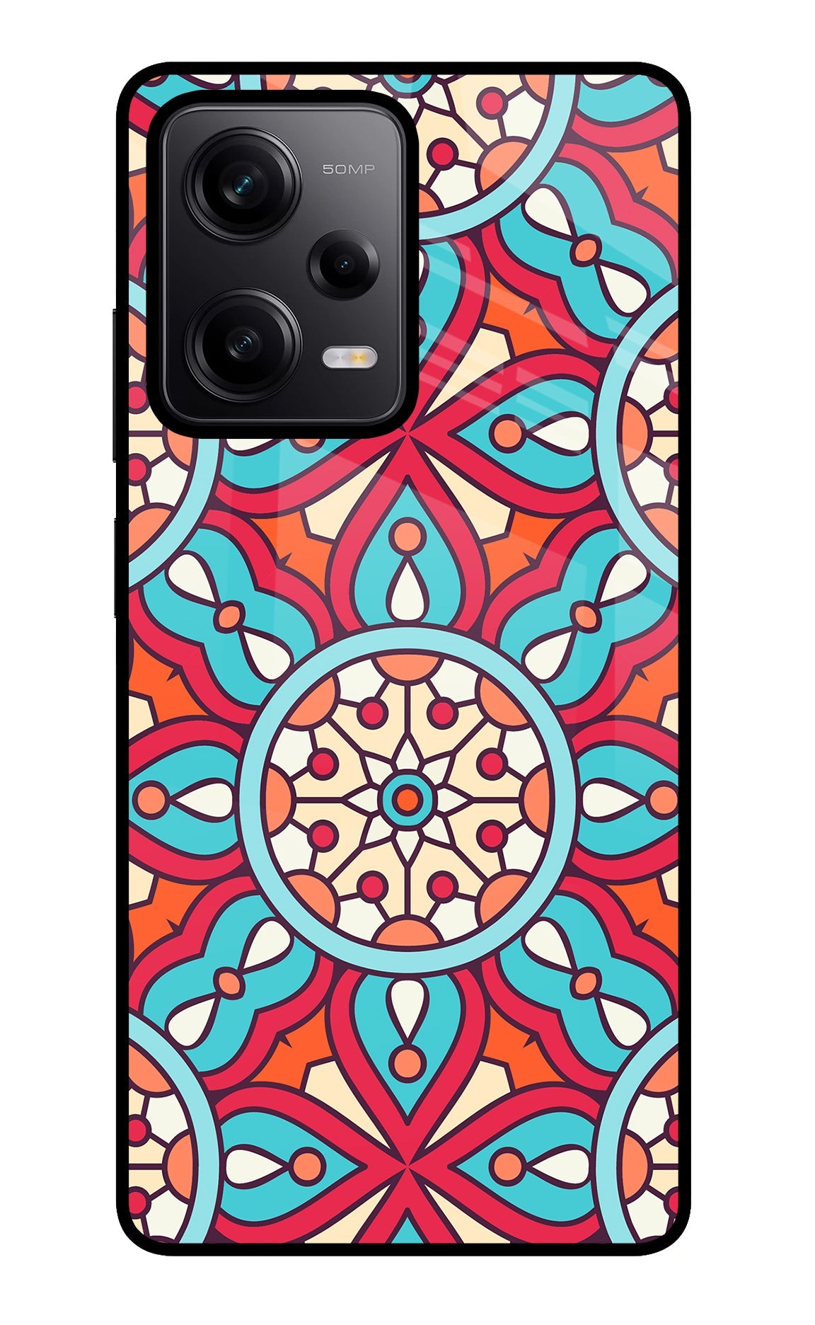 Mandala Geometric Redmi Note 12 Pro 5G Glass Case