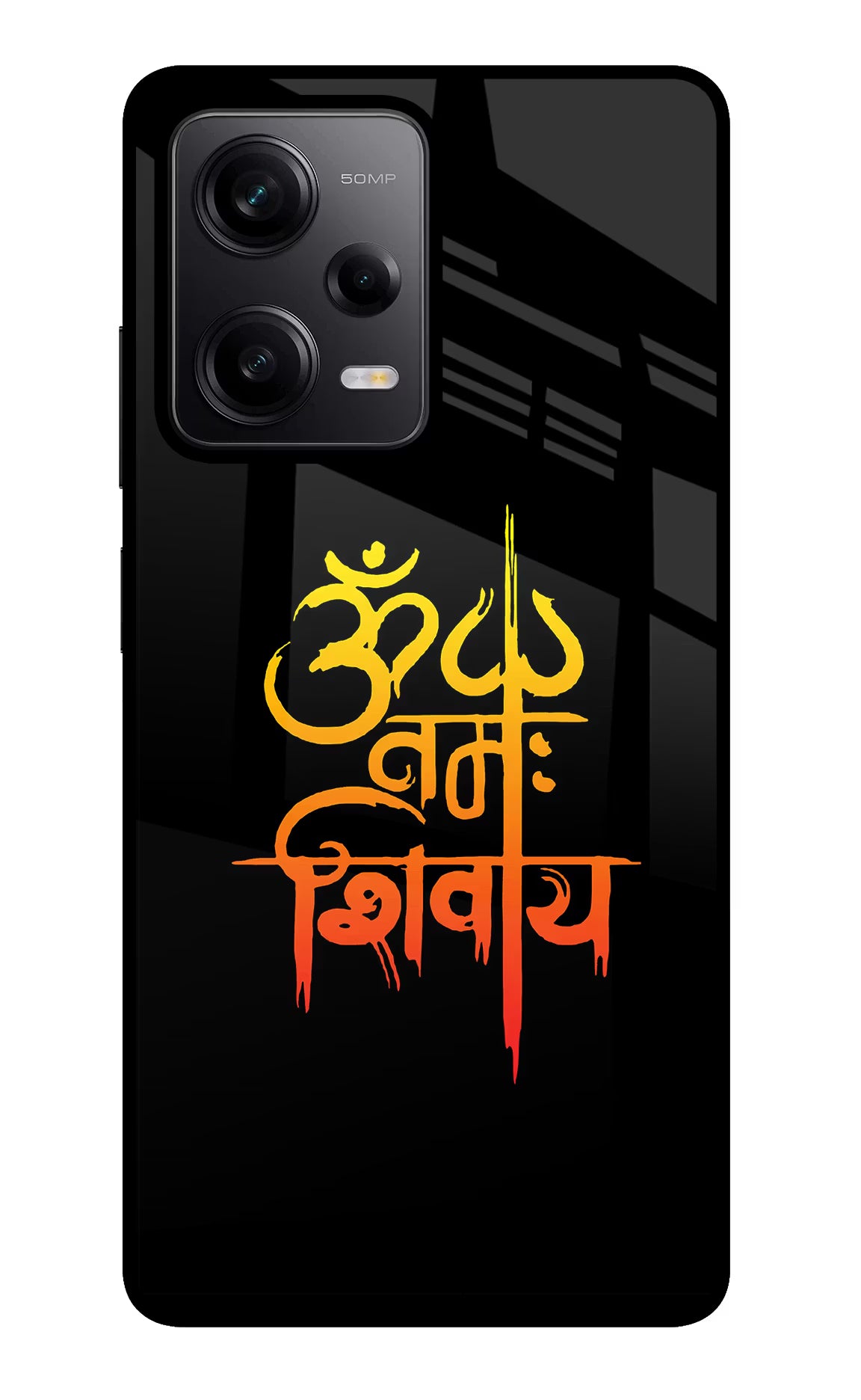 Om Namah Shivay Redmi Note 12 Pro 5G Glass Case Back Cover by Casekaro