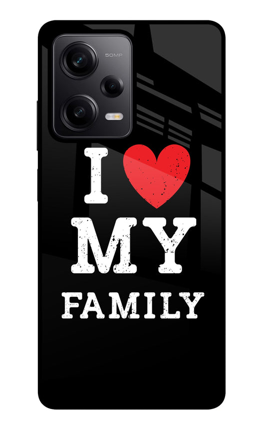 I Love My Family Redmi Note 12 Pro 5G Glass Case