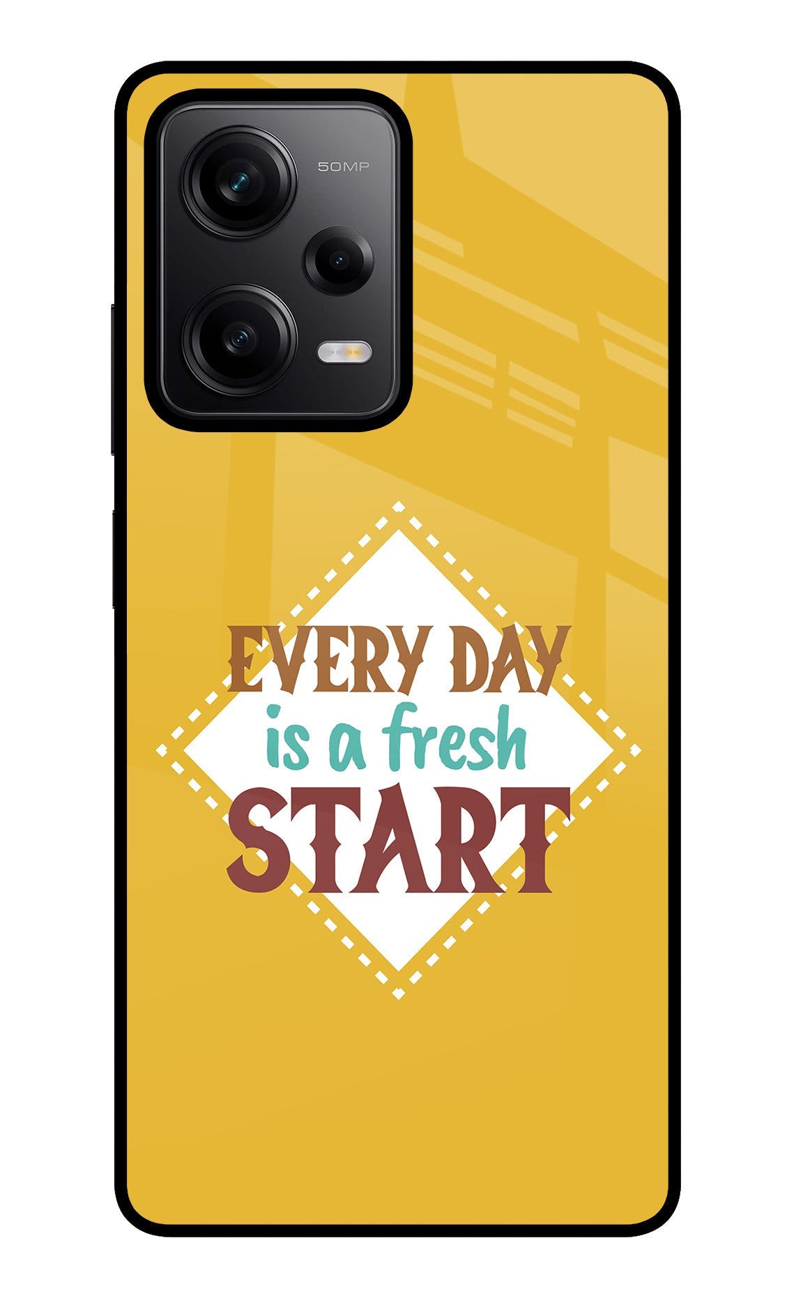 Every day is a Fresh Start Redmi Note 12 Pro 5G Glass Case