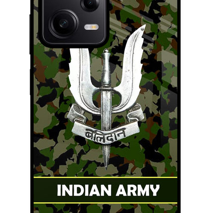 Balidan Indian Logo Redmi Note 12 Pro 5G Glass Case Back Cover by Casekaro
