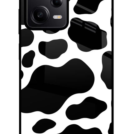 Cow Spots Redmi Note 12 Pro 5G Glass Case Back Cover by Casekaro