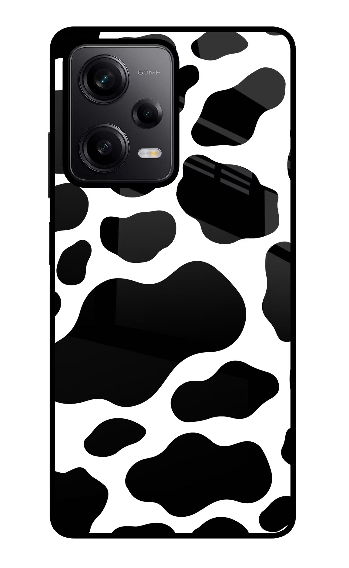 Cow Spots Redmi Note 12 Pro 5G Glass Case Back Cover by Casekaro