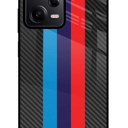 BMW Stripes Pattern Redmi Note 12 Pro 5G Glass Case