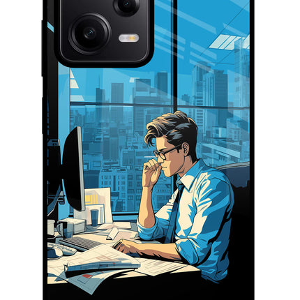 Focused Hustler (AI Generated) Redmi Note 12 Pro 5G Glass Case