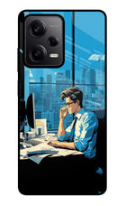Focused Hustler (AI Generated) Redmi Note 12 Pro 5G Glass Case