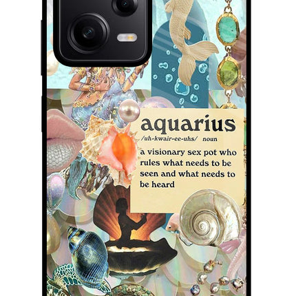 Aquarius Zodiac Redmi Note 12 Pro 5G Glass Case