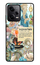 Aquarius Zodiac Redmi Note 12 Pro 5G Glass Case