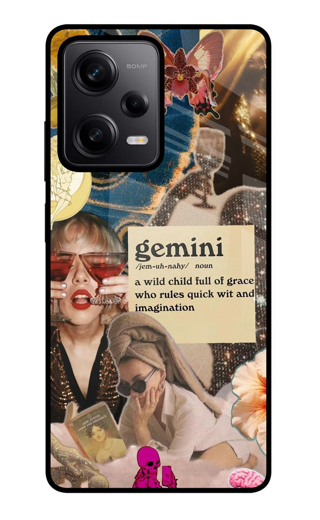 Gemini Zodiac Redmi Note 12 Pro 5G Glass Case