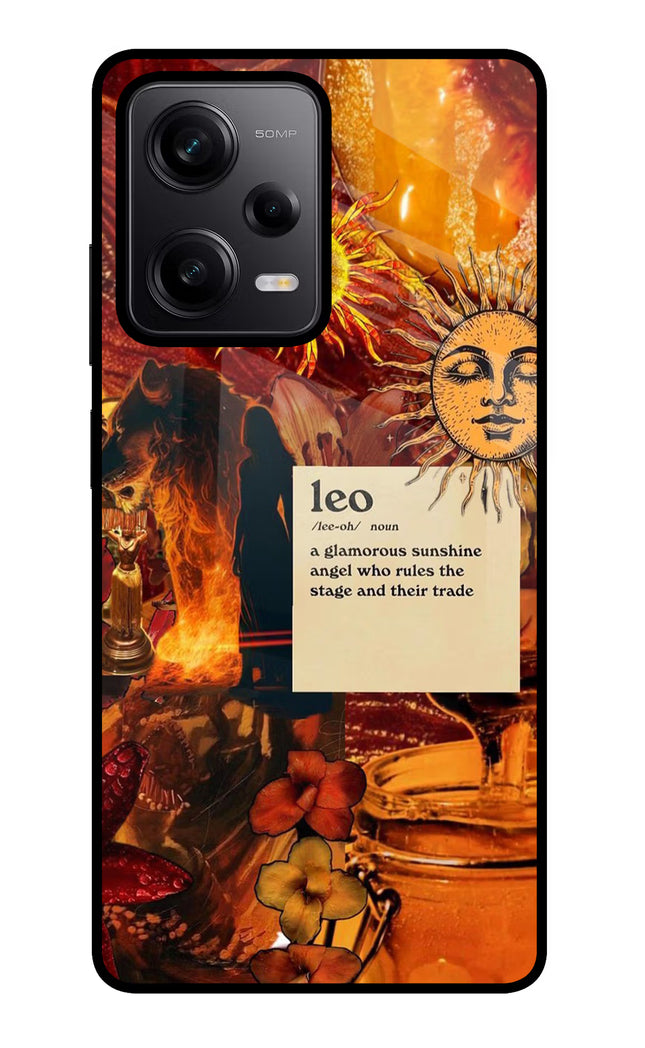 Leo Zodiac Redmi Note 12 Pro 5G Glass Case