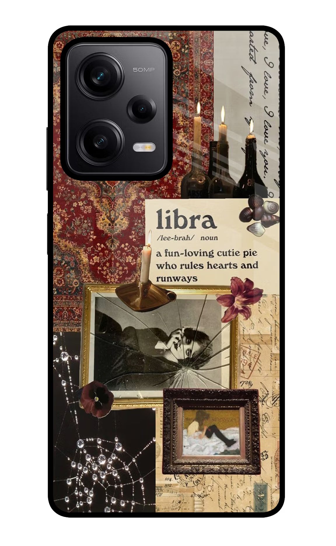 Libra Zodiac Redmi Note 12 Pro 5G Glass Case Back Cover by Casekaro