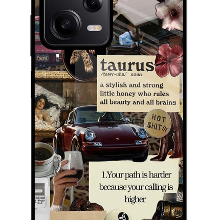Taurus Zodiac Redmi Note 12 Pro 5G Glass Case