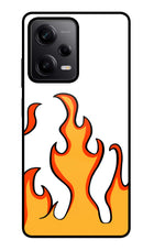 Fired Up – White Redmi Note 12 Pro 5G Glass Case