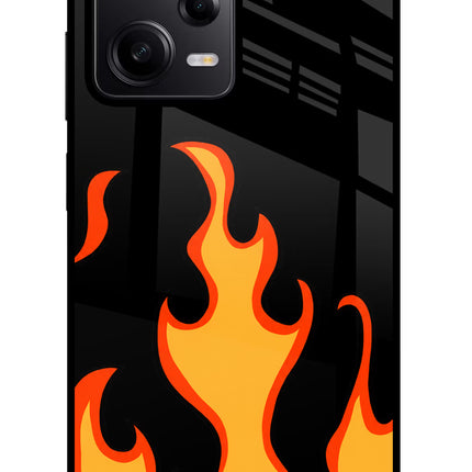 Fired Up – Black Redmi Note 12 Pro 5G Glass Case