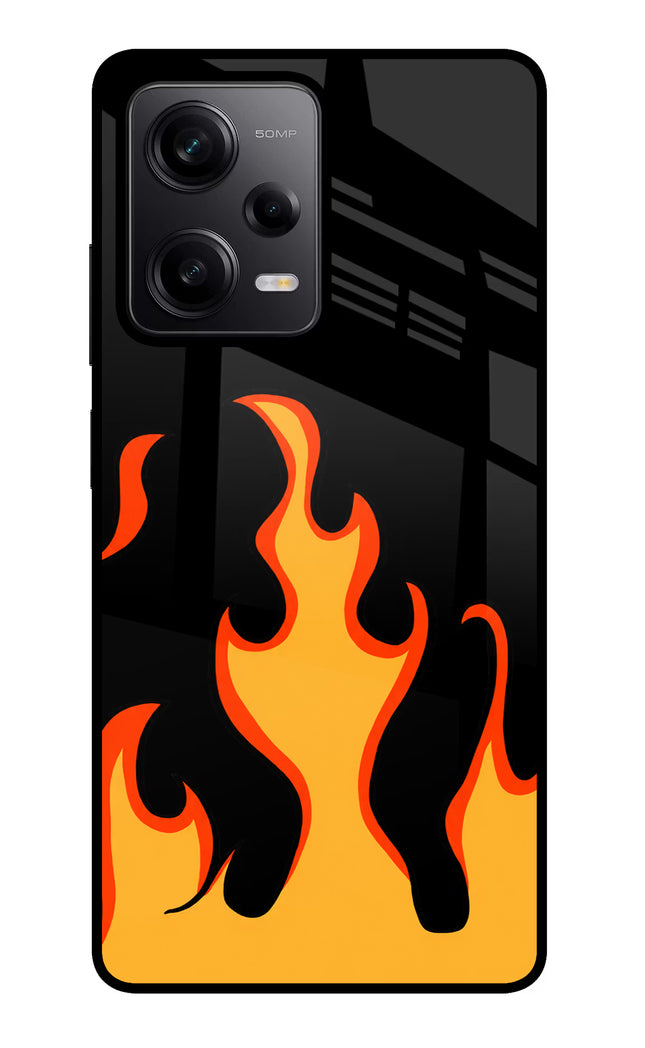 Fired Up – Black Redmi Note 12 Pro 5G Glass Case