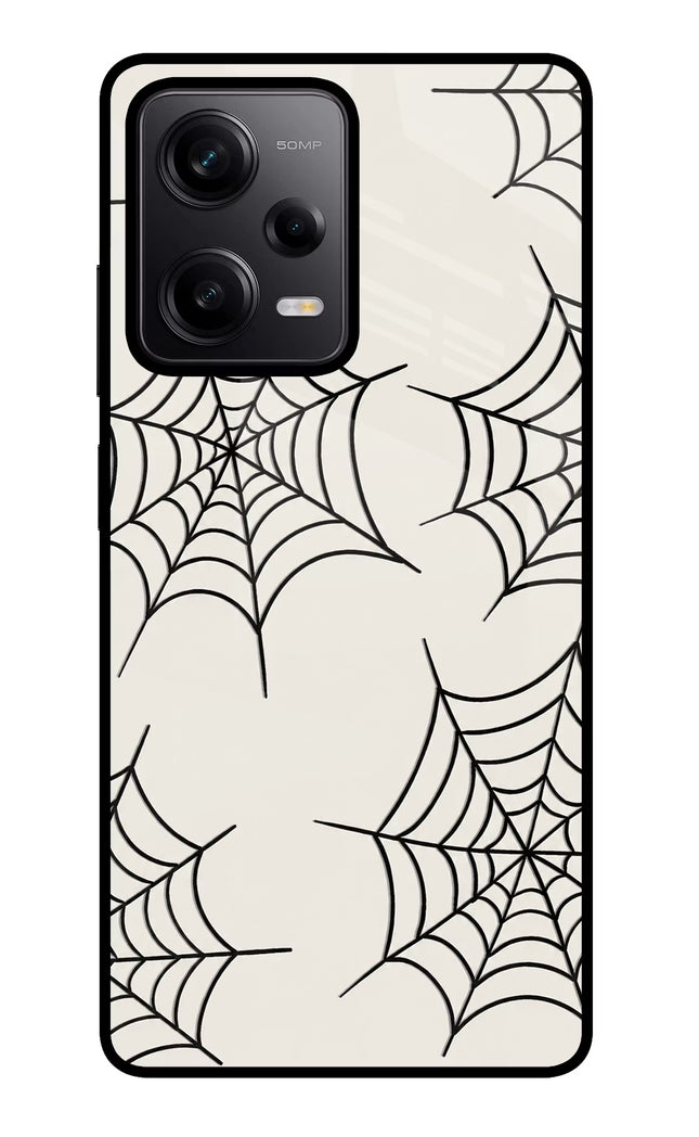 Spider Web Redmi Note 12 Pro 5G Glass Case