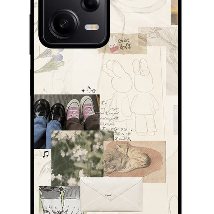 Soft Aesthetic Redmi Note 12 Pro 5G Glass Case