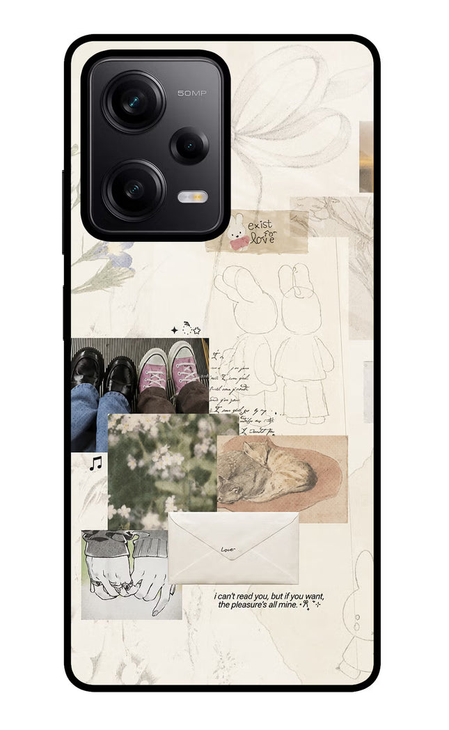 Soft Aesthetic Redmi Note 12 Pro 5G Glass Case