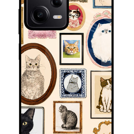 Mirror Cats Redmi Note 12 Pro 5G Glass Case