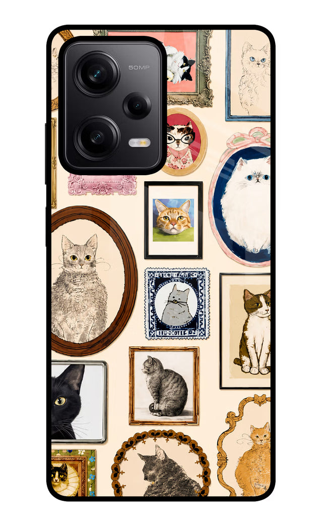 Mirror Cats Redmi Note 12 Pro 5G Glass Case