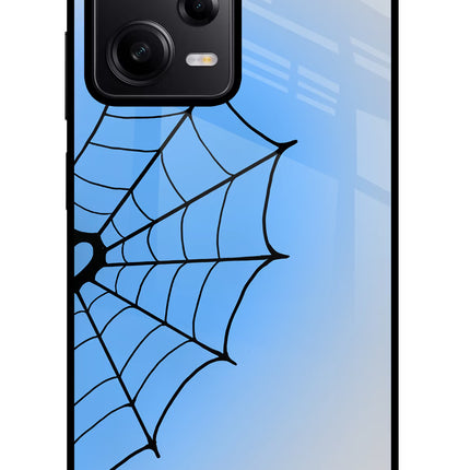 Blue Web Redmi Note 12 Pro 5G Glass Case