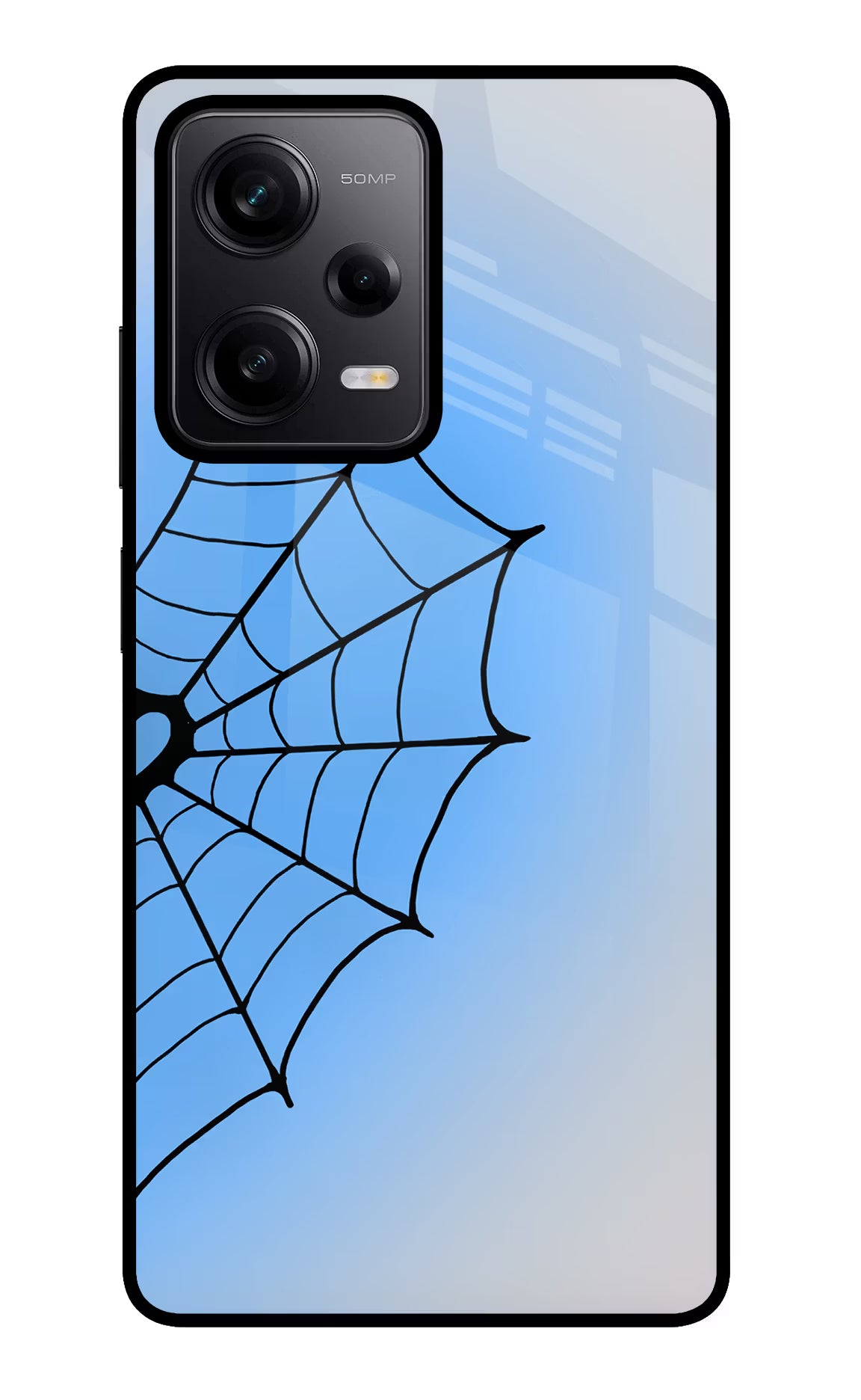 Blue Web Redmi Note 12 Pro 5G Glass Case