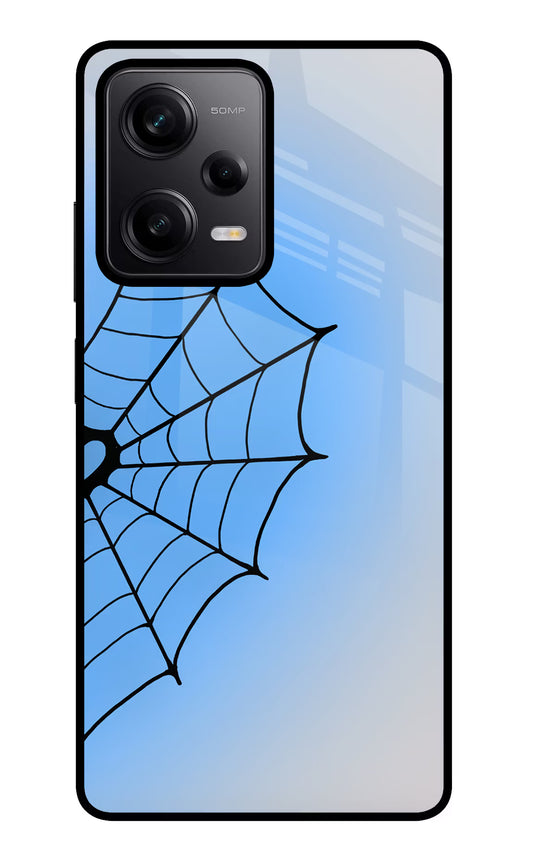 Blue Web Redmi Note 12 Pro 5G Glass Case