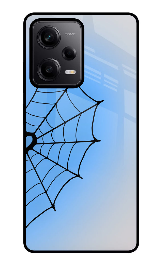 Blue Web Redmi Note 12 Pro 5G Glass Case