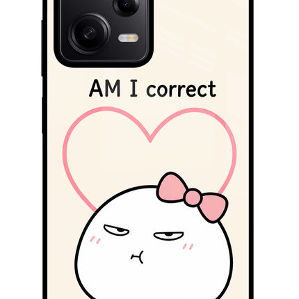 Always Right Redmi Note 12 Pro 5G Glass Case Back Cover by Casekaro