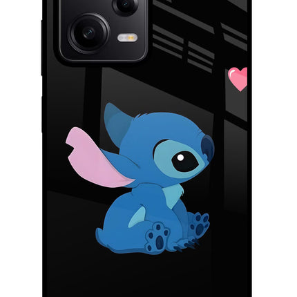 Stitch Crush Redmi Note 12 Pro 5G Glass Case Back Cover by Casekaro