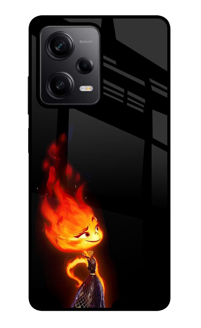 Ember Flame Redmi Note 12 Pro 5G Glass Case