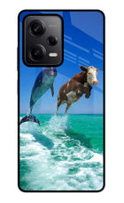 Dolphin vs Cow Redmi Note 12 Pro 5G Glass Case