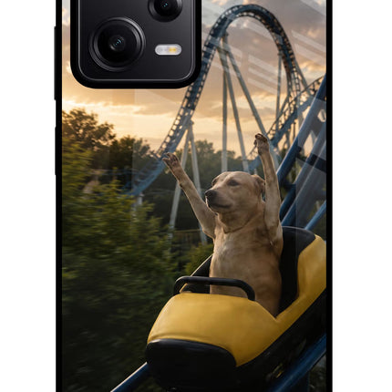 Rollercoaster Dog Redmi Note 12 Pro 5G Glass Case