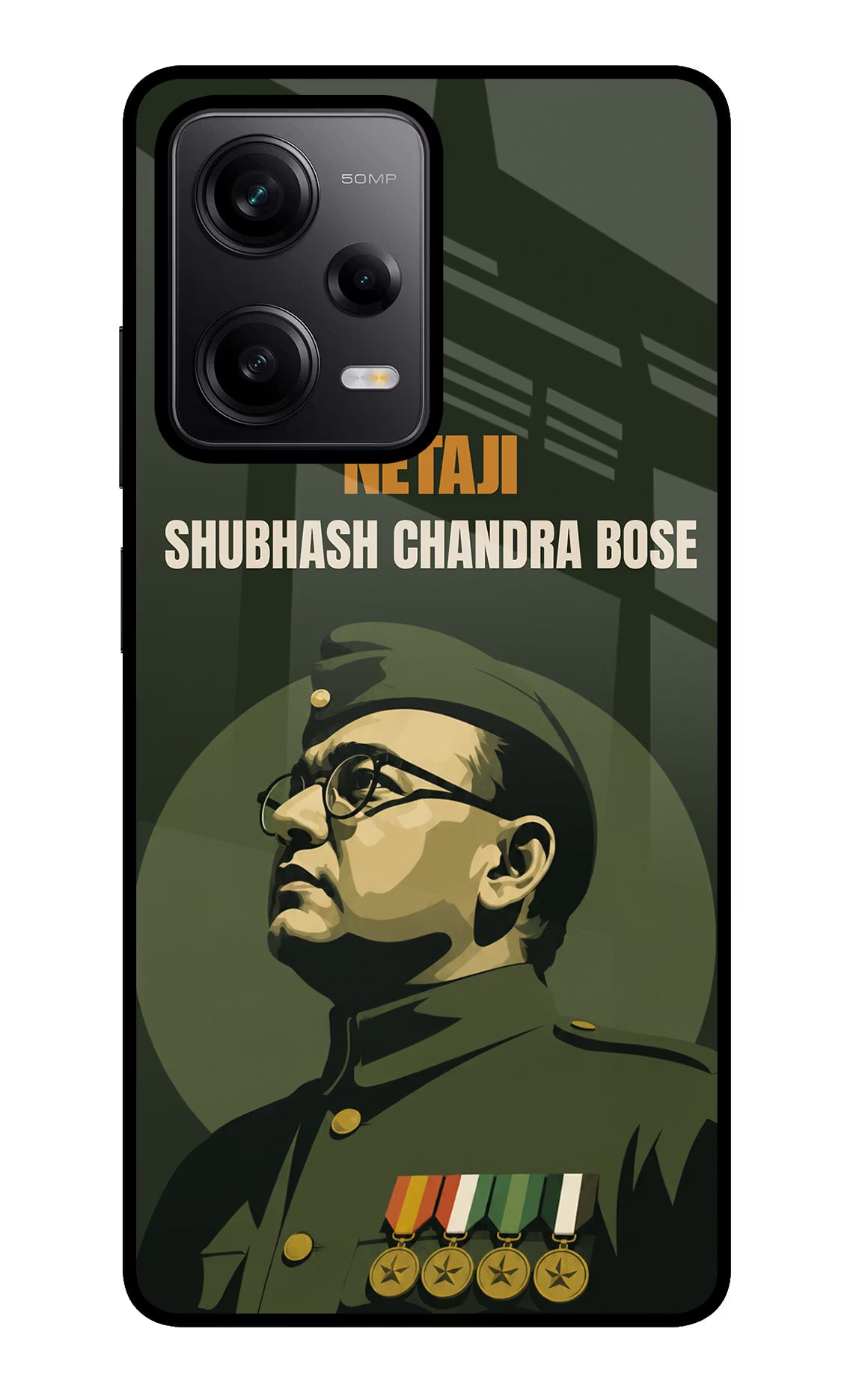Netaji Legacy Redmi Note 12 Pro 5G Glass Case