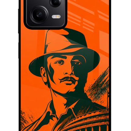 Bhagat Singh Legacy Redmi Note 12 Pro 5G Glass Case Back Cover by Casekaro