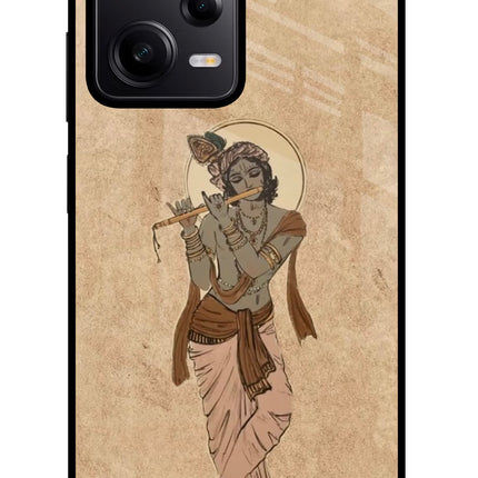 Krishna Redmi Note 12 Pro 5G Glass Case Back Cover by Casekaro