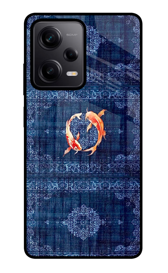 Koi Blue Redmi Note 12 Pro 5G Glass Case