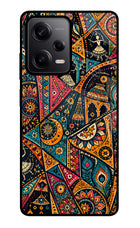 Folk Print Redmi Note 12 Pro 5G Glass Case